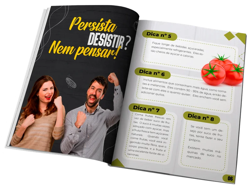 Amostra de páginas internas diagramadas